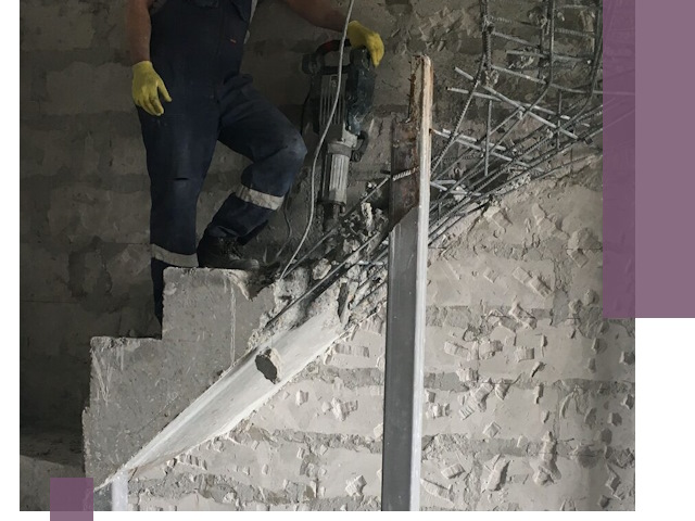 Демонтаж металлических и бетонных лестниц в Брянске