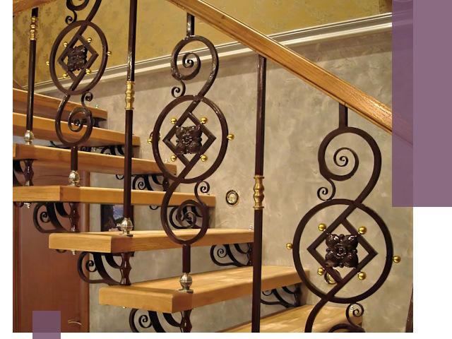 Изготовление кованых лестниц под ключ в Брянске