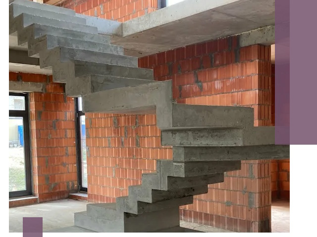 Изготовление бетонных лестниц под ключ в Брянске