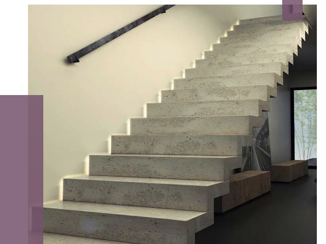 Облицовка бетонных лестниц в Брянске от 4838 руб/м2