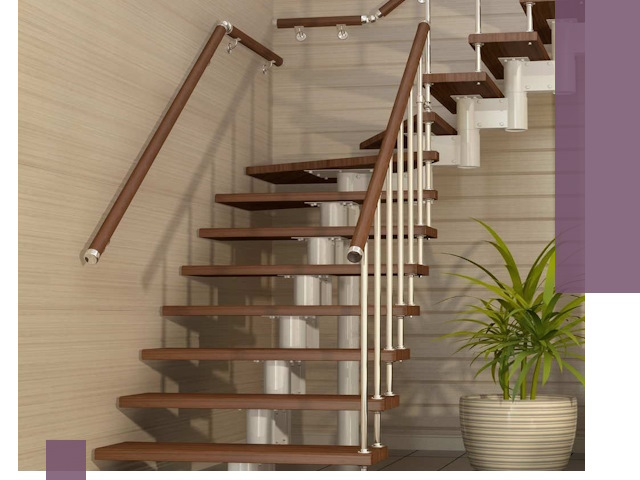 Изготовление модульных лестниц под ключ в Брянске