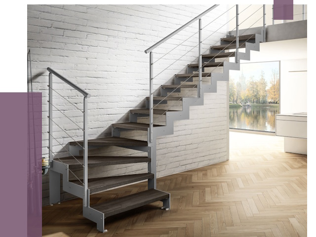 Г-образные лестницы под ключ в Брянске от 38972 руб. | ПРОЛЁТ-Бнк