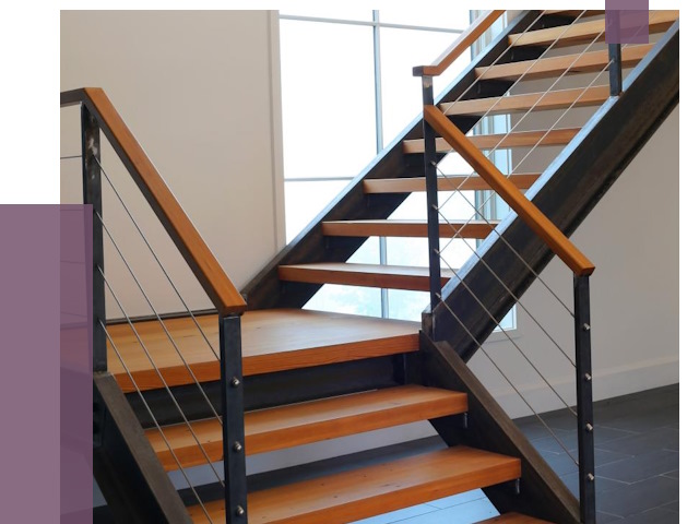 Изготовление лестниц на металлокаркасе в Брянске от 19889 руб. | ПРОЛЁТ-Бнк