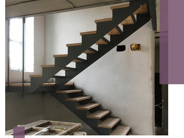 Изготовление лестниц на металлокаркасе в Брянске от производителя