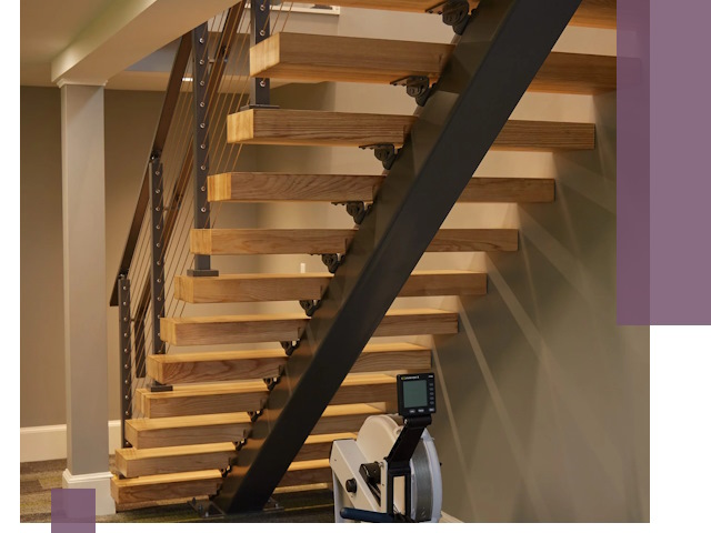 Лестницы на монокосоурах под ключ в Брянске - изготовление и монтаж