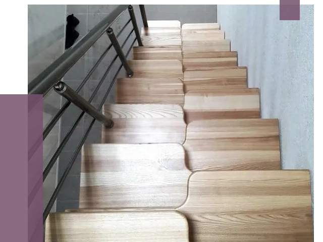 Лестницы гусиный шаг в Брянске от 13708 руб. под ключ | ПРОЛЁТ-Бнк