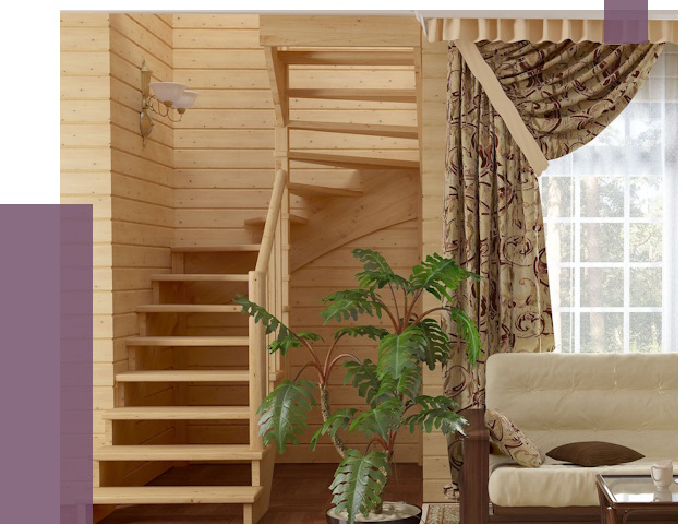 Лестницы для дачи в Брянске от 79826 руб.  | ПРОЛЁТ-Бнк