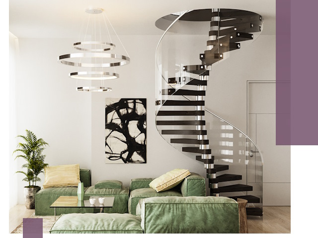 Лестницы для двухуровневой квартиры в Брянске — изготовление и монтаж