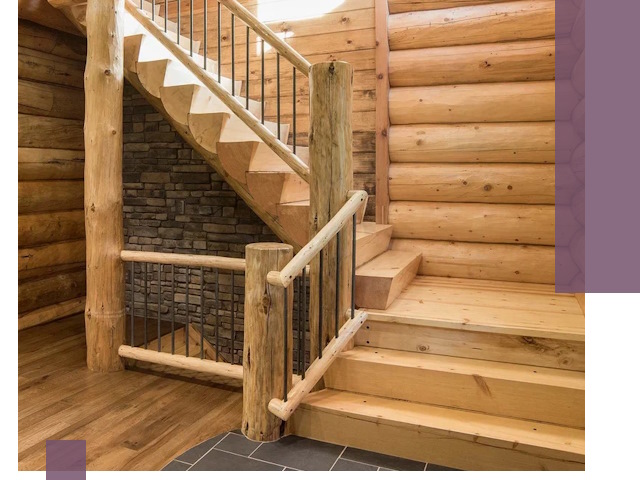 Лестницы в баню под заказ и профессиональный монтаж в Брянске