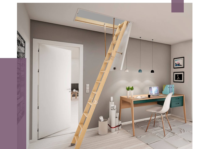 Чердачные лестницы в Брянске — от 15320 руб. | ПРОЛЁТ-Бнк