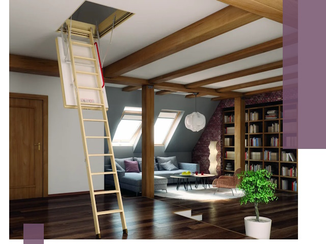 Чердачные лестницы под ключ в Брянске: изготовление и монтаж