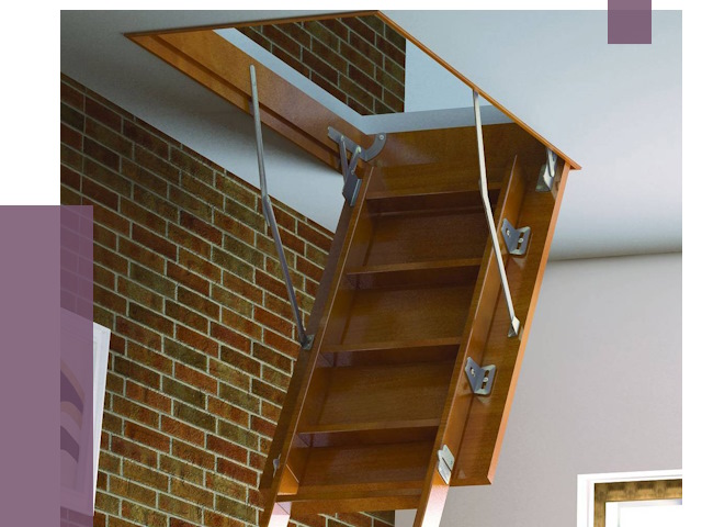 Установка чердачной лестницы в Брянске от 8225 руб. | ПРОЛЁТ-Бнк