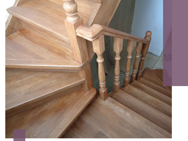 Дубовые лестницы под ключ в Брянске: изготовление и монтаж