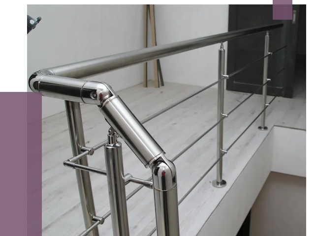 Перила из нержавеющей стали в Брянске от 9461 руб. под ключ | ПРОЛЁТ-Бнк