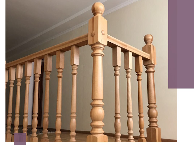 Деревянные перила на заказ в Брянске: монтаж и изготовление