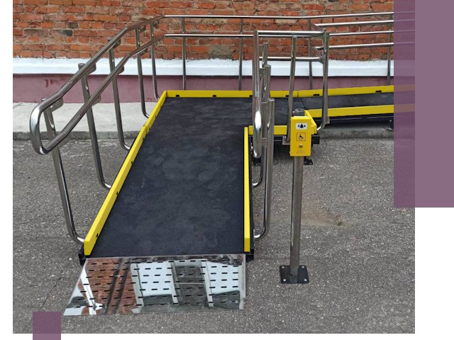 Изготовление наклонных пандусов для инвалидов в Брянске