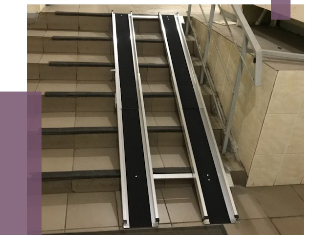 Установка пандуса в подъезд в Брянске от 8386 руб. под ключ | ПРОЛЁТ-Бнк