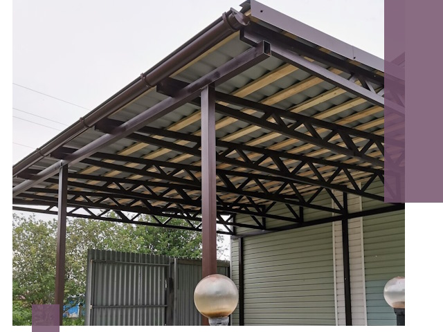 Навесы под ключ в Брянске: изготовление, монтаж и гарантия