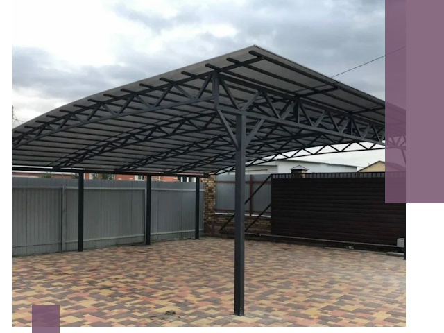 Недорогие навесы под ключ в Брянске — изготовление и монтаж