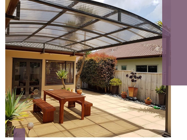 Навесы во двор под ключ в Брянске — изготовление и монтаж