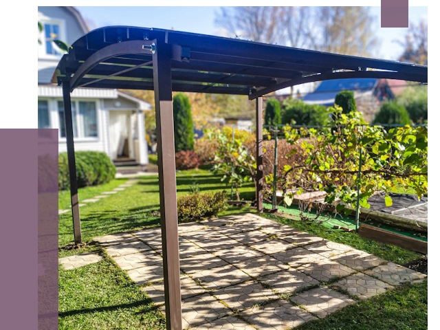 Навесы для дачи в Брянске от 13385 руб. под ключ — ПРОЛЁТ-Бнк