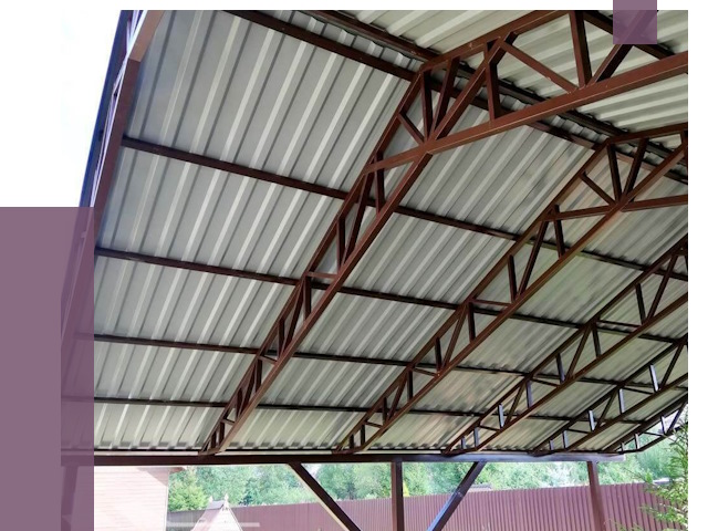 Навесы из профнастила в Брянске от 7741 руб. | ПРОЛЁТ-Бнк