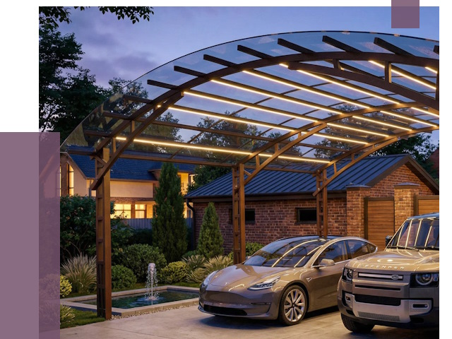 Металлические навесы в Брянске от 13331 руб. под ключ — ПРОЛЁТ-Бнк