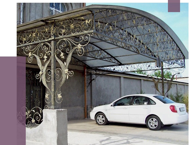 Кованые навесы в Брянске от 15320 руб. | ПРОЛЁТ-Бнк
