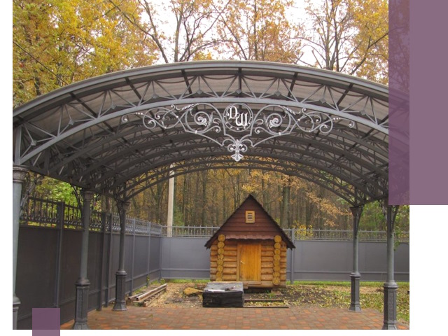 Кованые навесы премиум-класса под заказ в Брянске