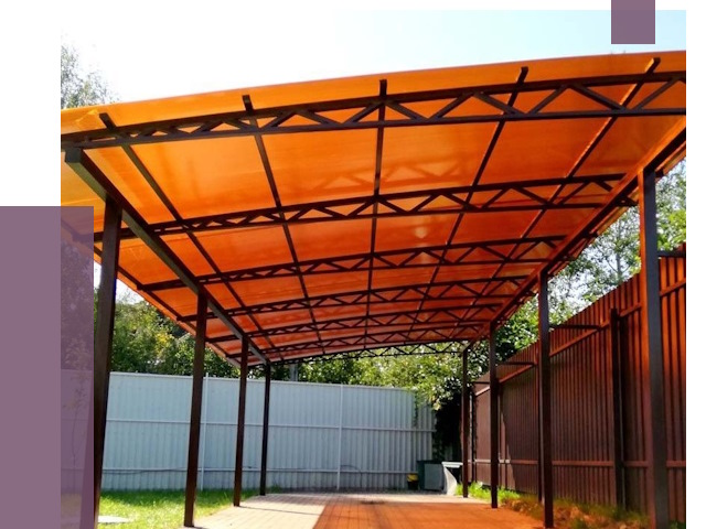 Односкатные навесы под ключ в Брянске от 13815 руб. 