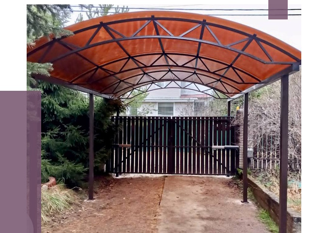 Арочные навесы в Брянске от 13385 руб. — изготовление и монтаж | ПРОЛЁТ-Бнк