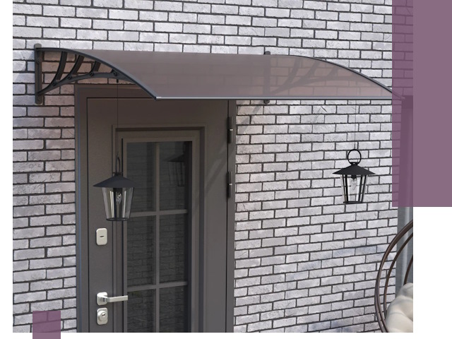 Недорогие козырьки и навесы под ключ в Брянске