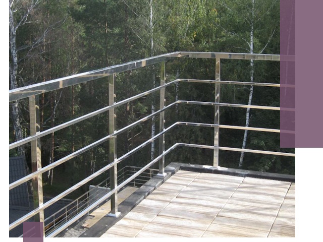 Парапеты из нержавеющей стали в Брянске — изготовление и монтаж