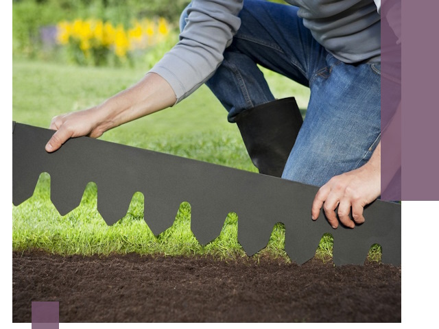 Металлические бордюры для газона в Брянске — изготовление и монтаж