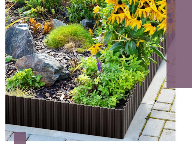 Металлические бордюры для клумб в Брянске — производство и монтаж